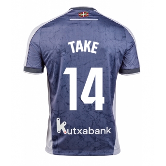 Real Sociedad Takefusa Kubo #14 Maglia Gara Trasferta Repliche 2025-26 Maniche Corte